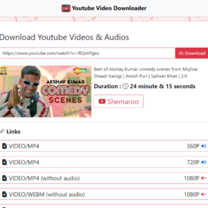 Youtube Video Downloader Web Application Project